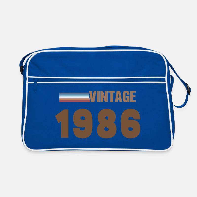T-Shirt 40 Ans 1986 Script Manuscrit Sac Retro