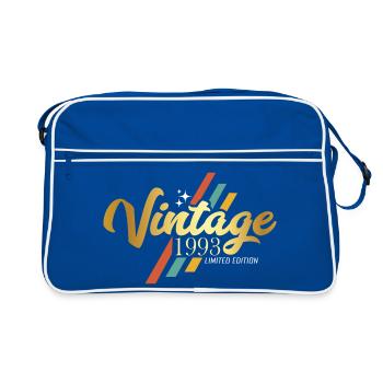 30e anniversaire Dictons vintage - Sac Retro - bleu/blanc - Devant