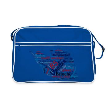 Fier d’être Vendéen – Cœur en Vendée - 85 - Sac Retro - bleu/blanc - Devant