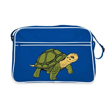 Turtle Turtles - Retro Bag - blue/white - Front