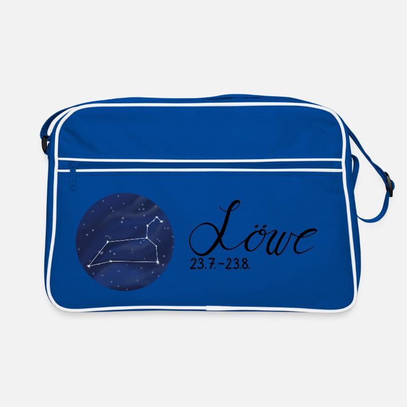 Sternzeichen Löwe Tierkreiszeichen Astrologie Retro Tasche