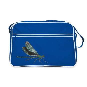Libelle dragonfly - Sac Retro - bleu/blanc - Devant