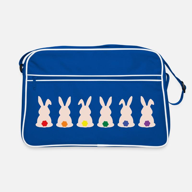 Rainbow Bunny Retro Bag