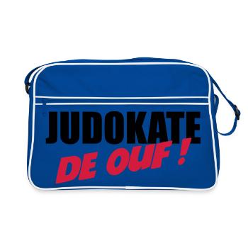 Judo / Judoka / Sport / Fight / Fighter / Strong - Sac Retro - bleu/blanc - Devant