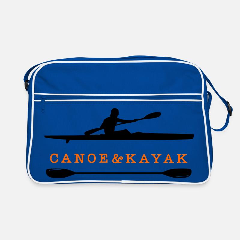 Kanu & Kajak - Retro Tasche - Blau/Weiß