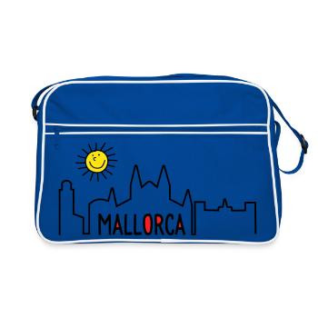 Majorque en été - Sac Retro - bleu/blanc - Devant