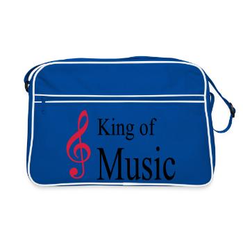 musique - Sac Retro - bleu/blanc - Devant
