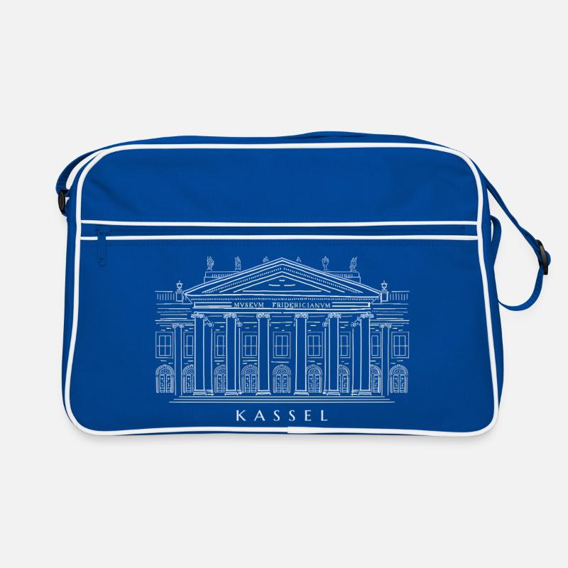 Kassel, Hand Drawing Fridericianum, Art Retro Bag