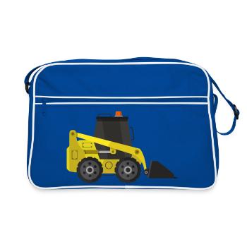 Excavatrice - Sac Retro - bleu/blanc - Devant