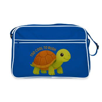 Trop cool pour précipiter Tortue - Sac Retro - bleu/blanc - Devant