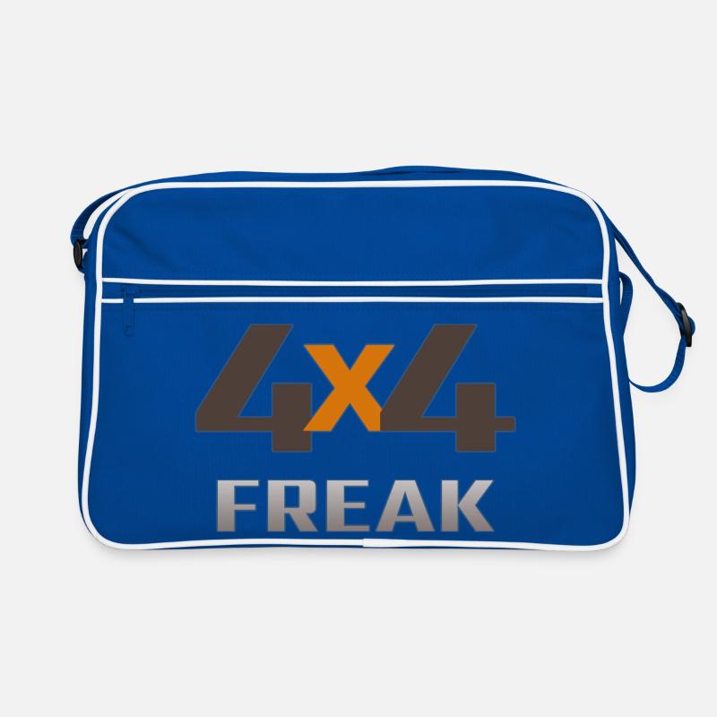 4x4 FREAK Orange X Logo Retro Tasche