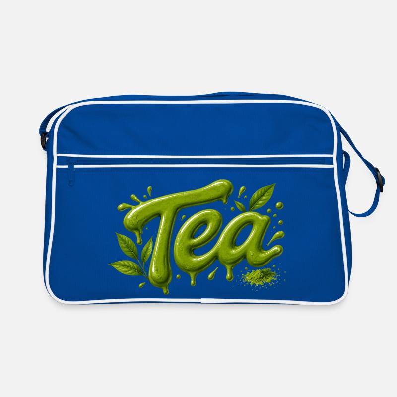Typographie du thé Conception du matcha Sac Retro