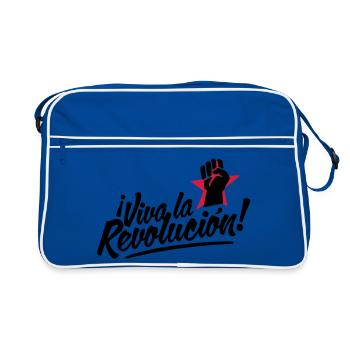 revolution fist - Retro Bag - blue/white - Front