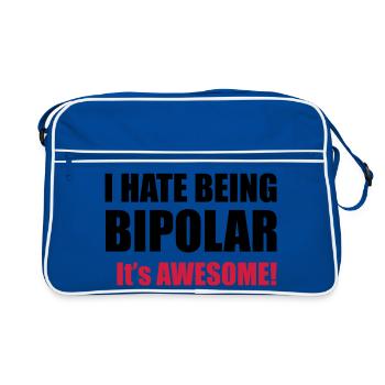 Bipolar - Retro Bag - blue/white - Front