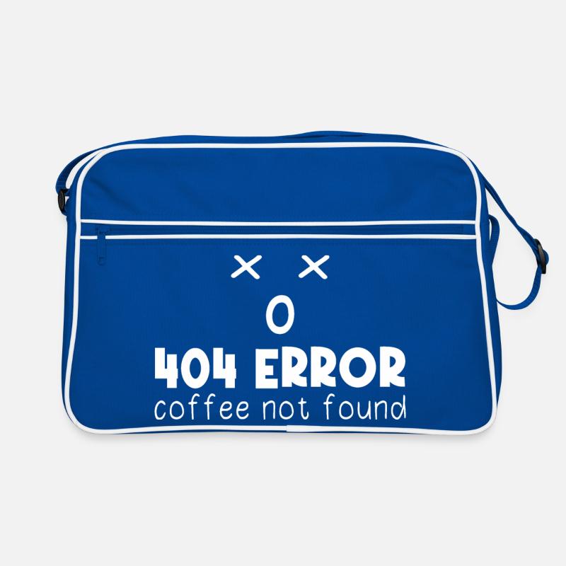 404 Error Coffee not found Programming funny Retro Tasche