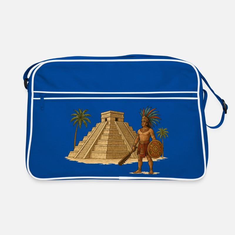 Guerrier pyramidal maya Sac Retro