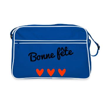 HAPPY BIRTHDAY. MAMMA. DAD. MOTHER'S DAY - Retro Bag - blue/white - Front