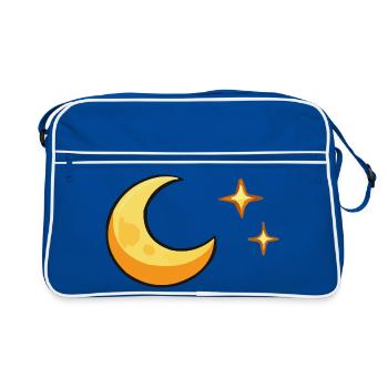 Nuit de dessins animés au Moonshine - Sac Retro - bleu/blanc - Devant