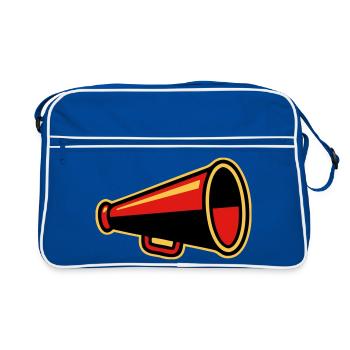 Red Megaphone Ultras Icon - Retro Bag - blue/white - Front
