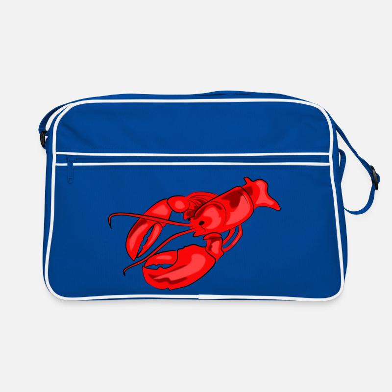 hummer speise koch - Retro Tasche - Blau/Weiß