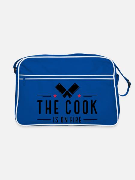 Cuire - Sac Retro - bleu/blanc - Devant