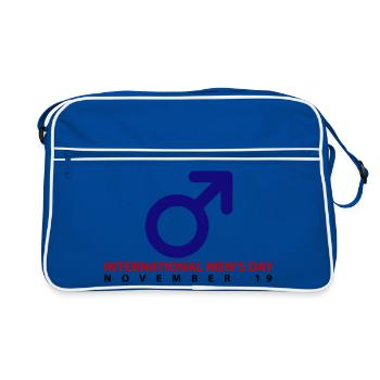 International Men's Day - Retro Bag - blue/white - Front