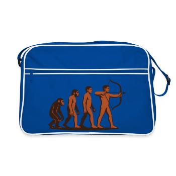 Evolution Bogenschießen Bogen Ziel Bogenschütze - Retro Tasche - Blau/Weiß - Vorne