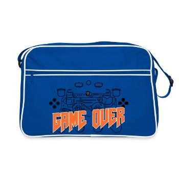 Game Over Retro Orange Bold - Retro Bag - blue/white - Front