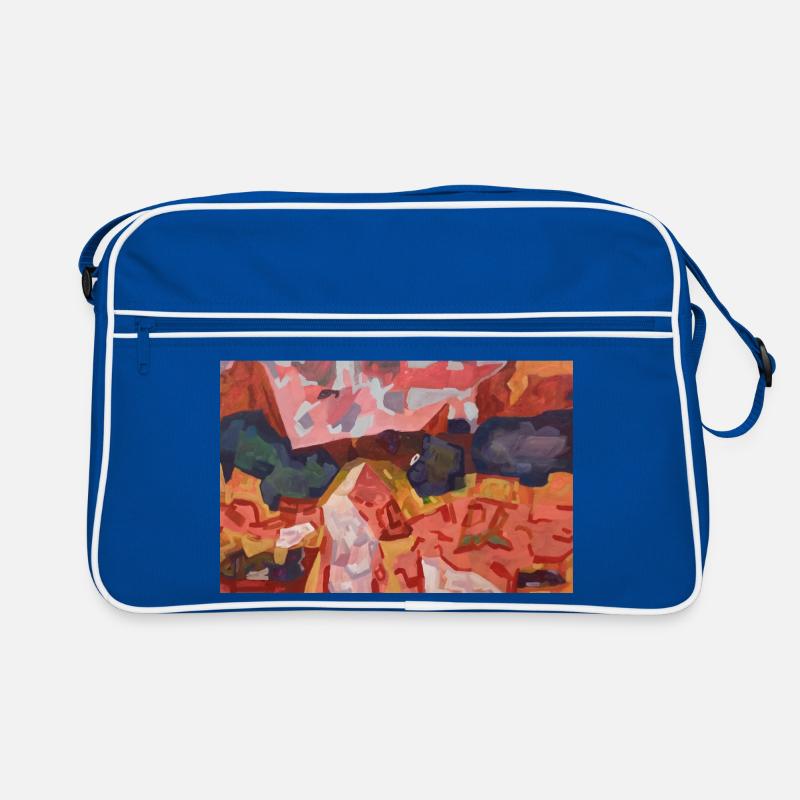 Feu de couleur abstraite Sac Retro