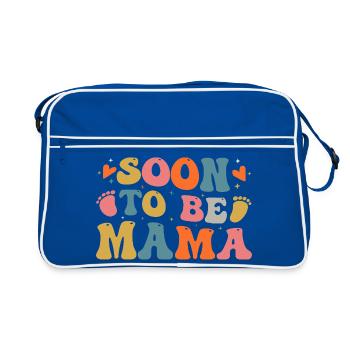 Bientôt Maman - Sac Retro - bleu/blanc - Devant