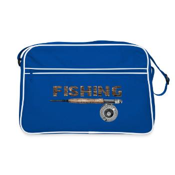 Fishing - Sac Retro - bleu/blanc - Devant