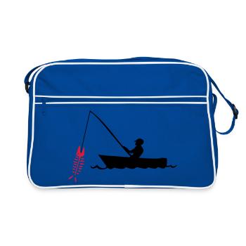 fishing - Retro Bag - blue/white - Front