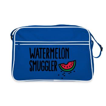 Watermelon smuggler - Retro Tasche - Blau/Weiß - Vorne