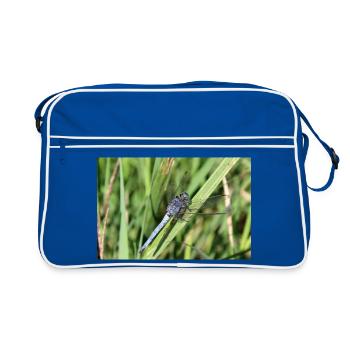 Affiche de libellules cadeau flèche bleue - Sac Retro - bleu/blanc - Devant