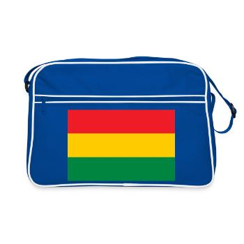Drapeau du Reggae - Rastafari Rasta Roots - Sac Retro - bleu/blanc - Devant