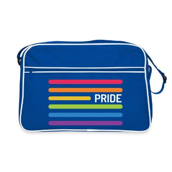 Mois de la fierté LGBT - Fierté ! - Sac Retro - bleu/blanc - Devant