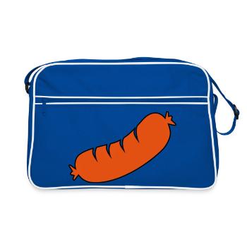 Bratwurst - Sac Retro - bleu/blanc - Devant