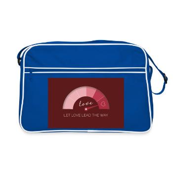 Laissez l’amour vous guider - Sac Retro - bleu/blanc - Devant