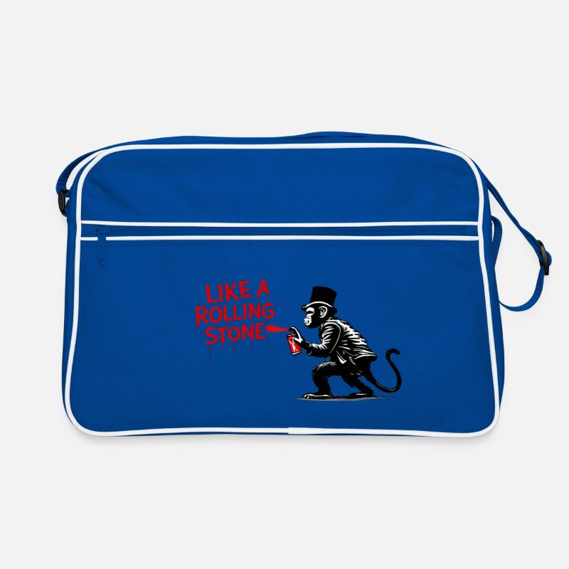 Wie ein Rolling Stone Monkey Retro Tasche