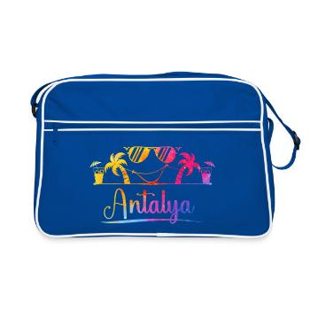 Antalya Beach Sun - Retro Bag - blue/white - Front