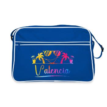 Couleurs de Valencia Beach - Sac Retro - bleu/blanc - Devant