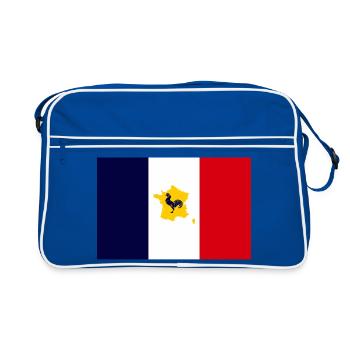 the french - Sac Retro - bleu/blanc - Devant