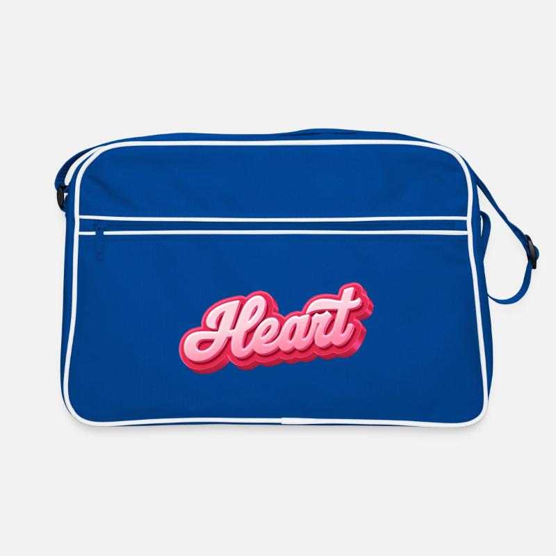 Heartbeat Script Lettering Retro Bag