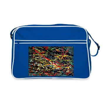 Jurgush - Sac Retro - bleu/blanc - Devant