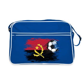 Football drapeau angola utilisé - Sac Retro - bleu/blanc - Devant