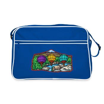 Vibrant Balloon Ridge Escape - Retro Bag - blue/white - Front