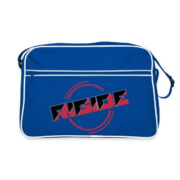 Rigide - Sac Retro - bleu/blanc - Devant