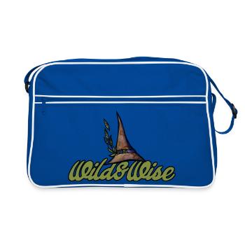Wild & Wise Nature Crest - Retro Bag - blue/white - Front