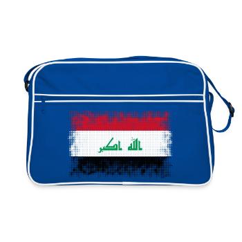 Irak - Retro Tasche - Blau/Weiß - Vorne