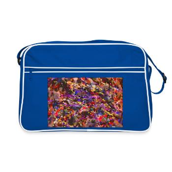 sproegglegoecks - Retro Tasche - Blau/Weiß - Vorne